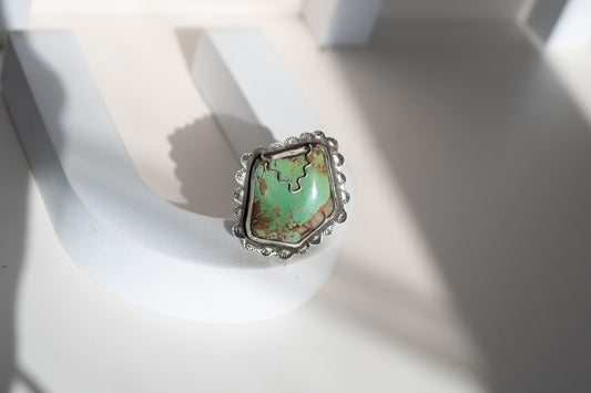 ROYSTON TURQUOISE + STERLING SILVER LEADER RING