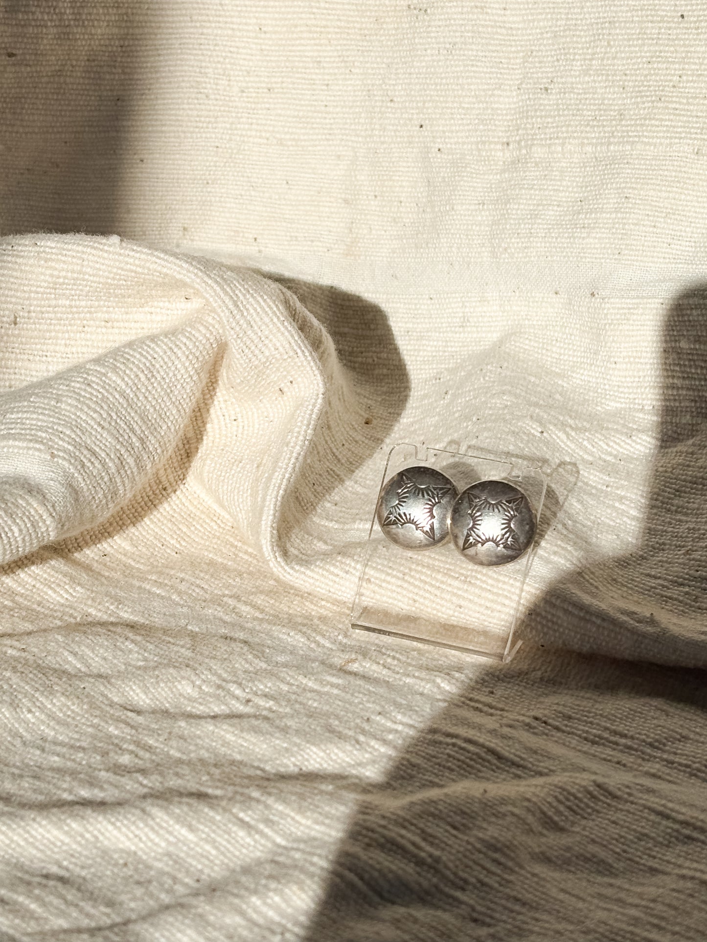 STAMPED DOME .925 EARRINGS