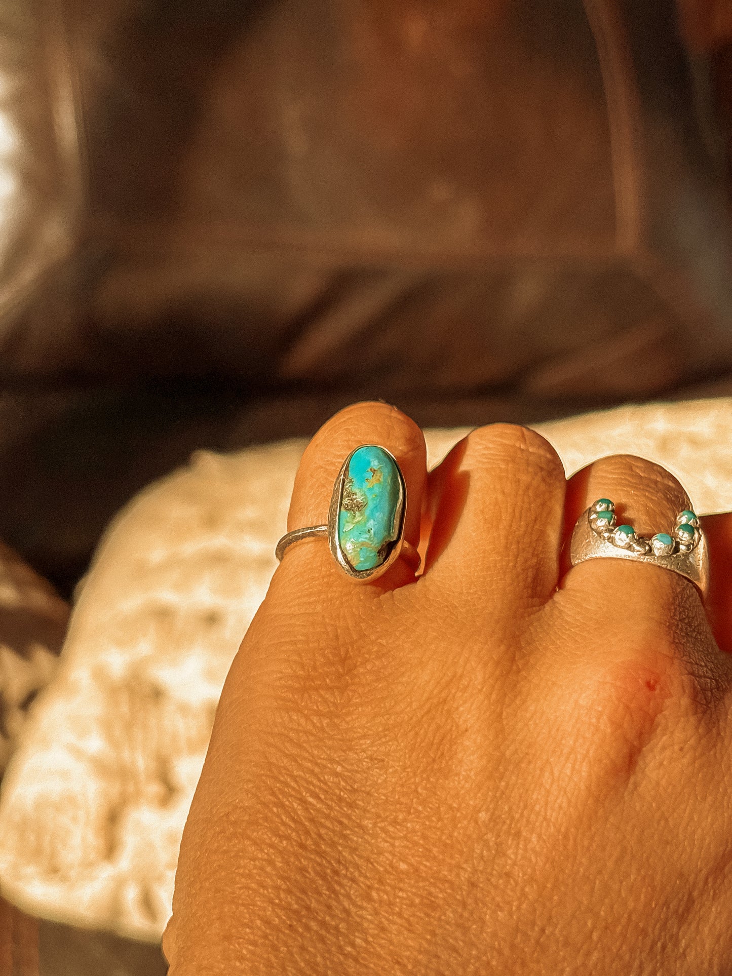 TURQUOISE STACKER  RING #4