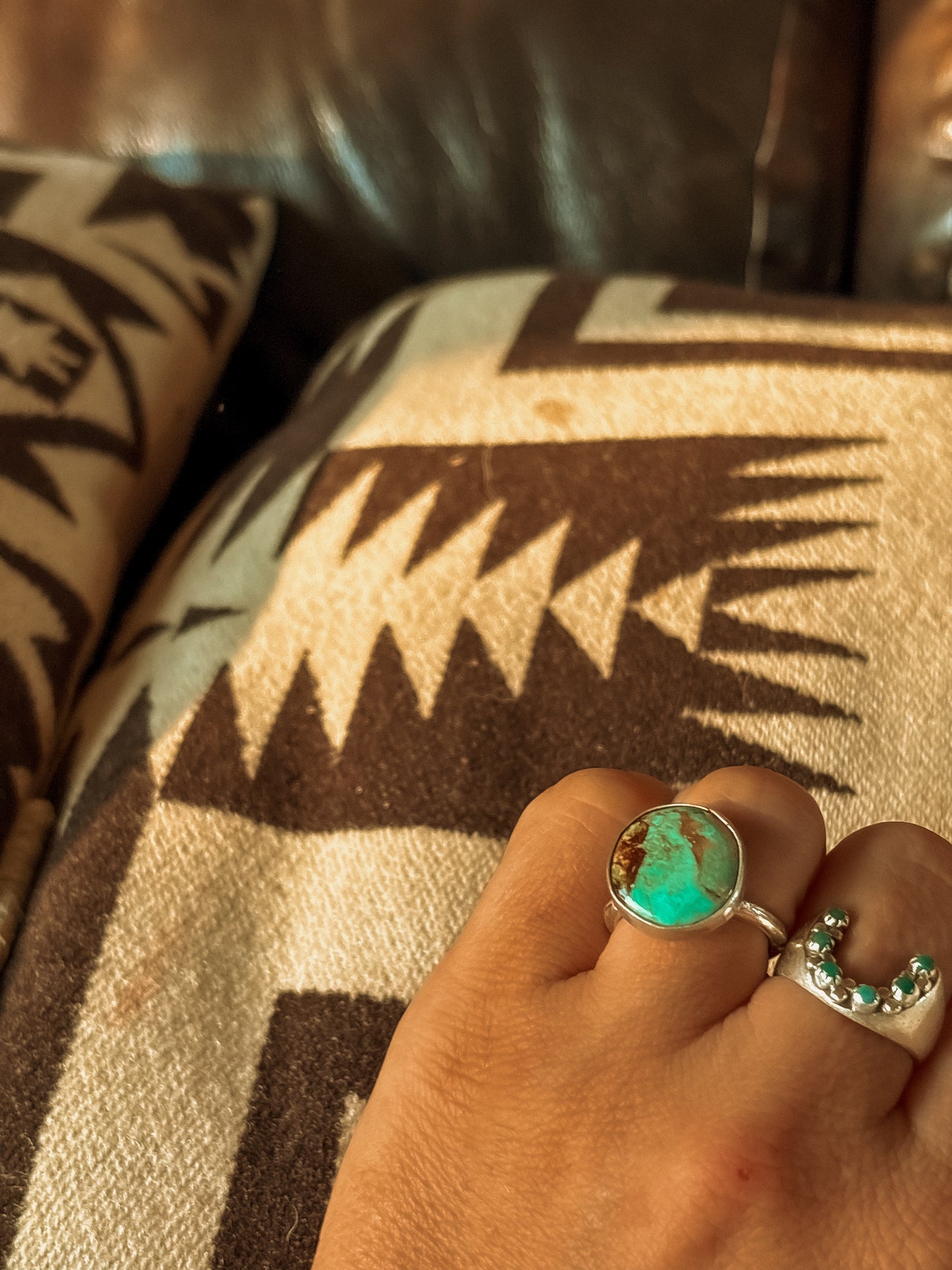 TURQUOISE STACKER RING #8