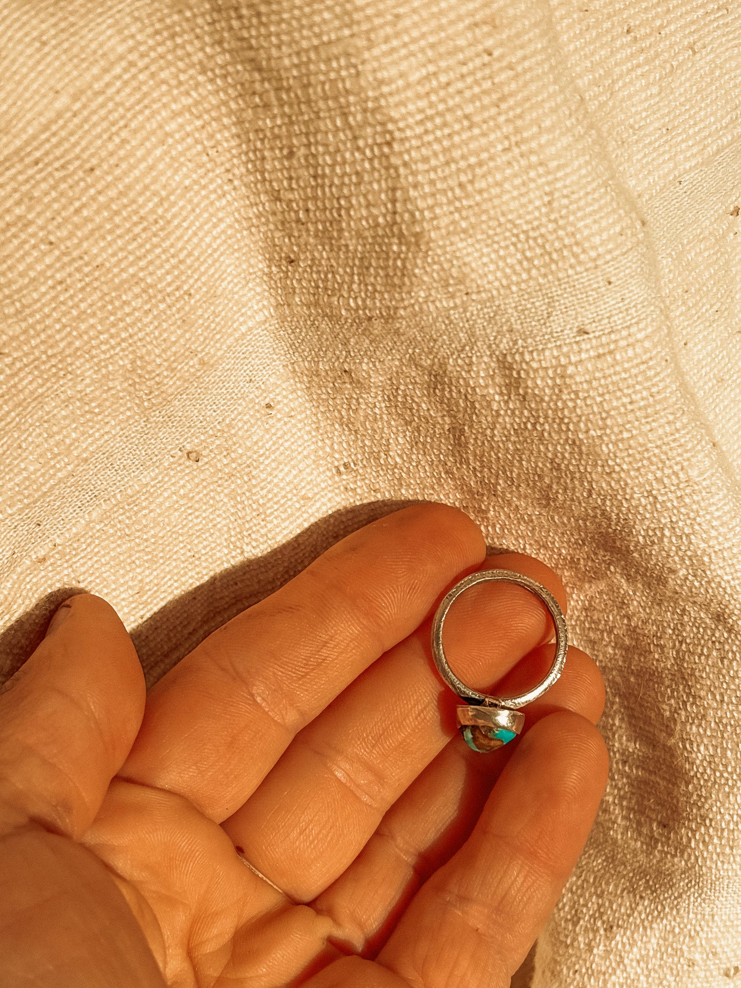 TURQUOISE STACKER RING #7