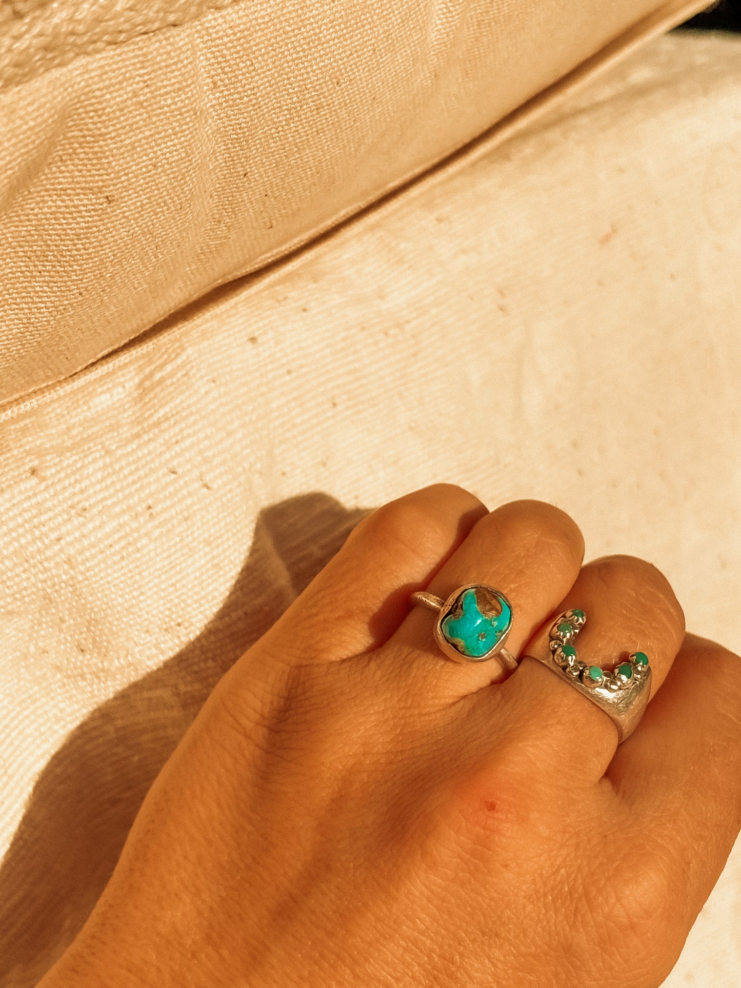 TURQUOISE STACKER RING #7