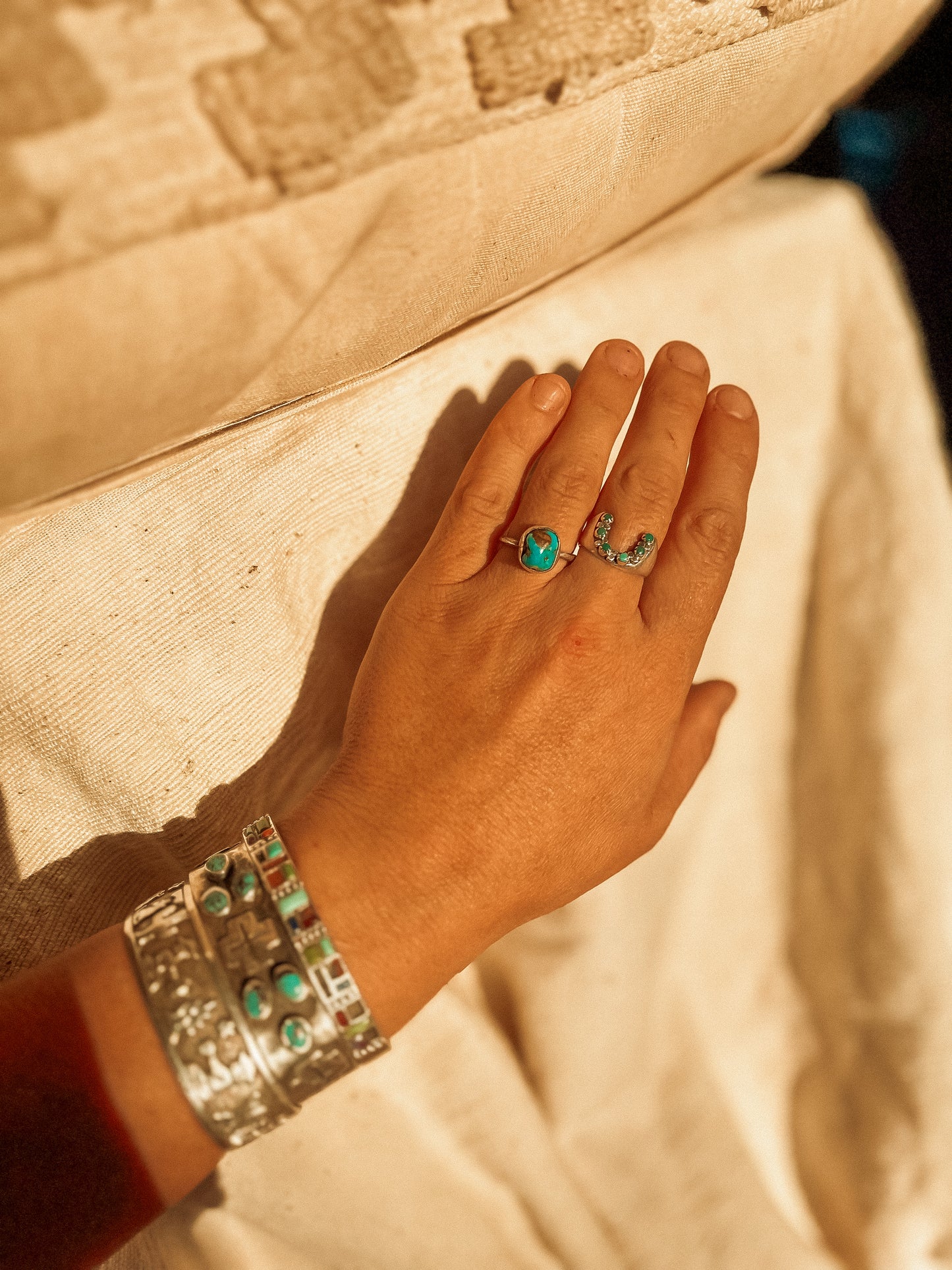 TURQUOISE STACKER RING #7